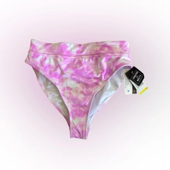 California Waves Womens Tie-Dye High Waist Swim Bottom Size M - Picture 3 of 3